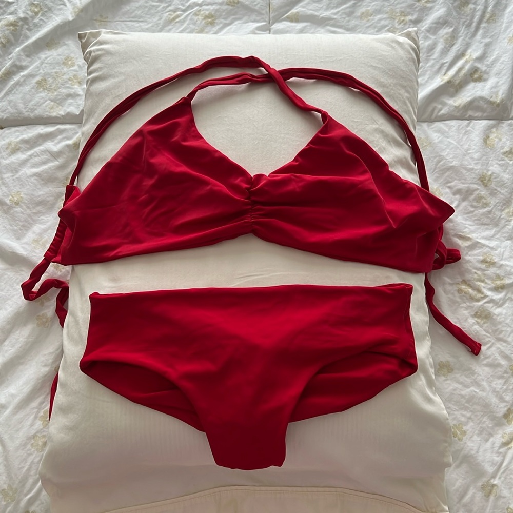 Fused Hawaii Red Bikini Set